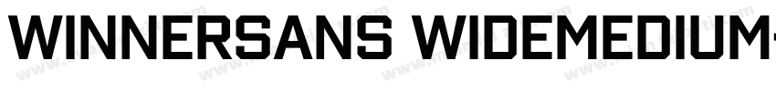 WinnerSans WideMedium字体转换